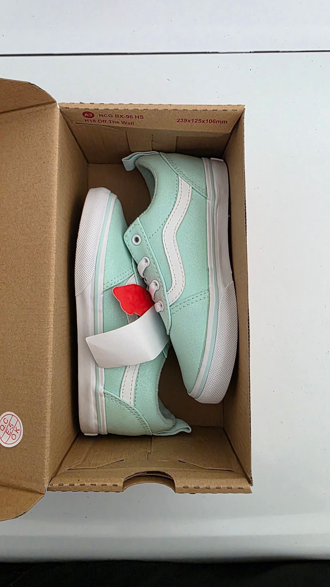 NEW TEAL VANS Girls Size 10