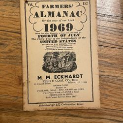 1969 Farmers Almanac 