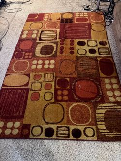 CAFE AREA RUG 94” X 61” 7’ 10” X 5’ 1” abstract