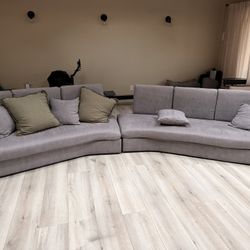 2 Set Modular Gray Sofa – Can Be Used Together or Separately