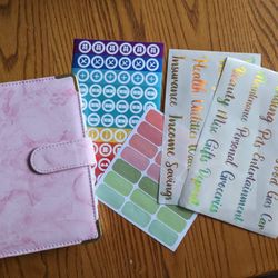 Budget Book With Envelopes For Cash, Stickers, and Pockets