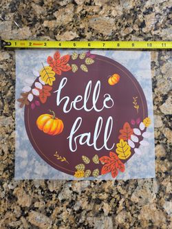 DTF T-shirt/Bag Transfer "Hello Fall"