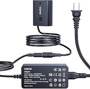 llano NP-FZ100 Dummy Battery AC Power Adapter Kit – for Sony
