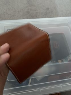 Real leather wallet new