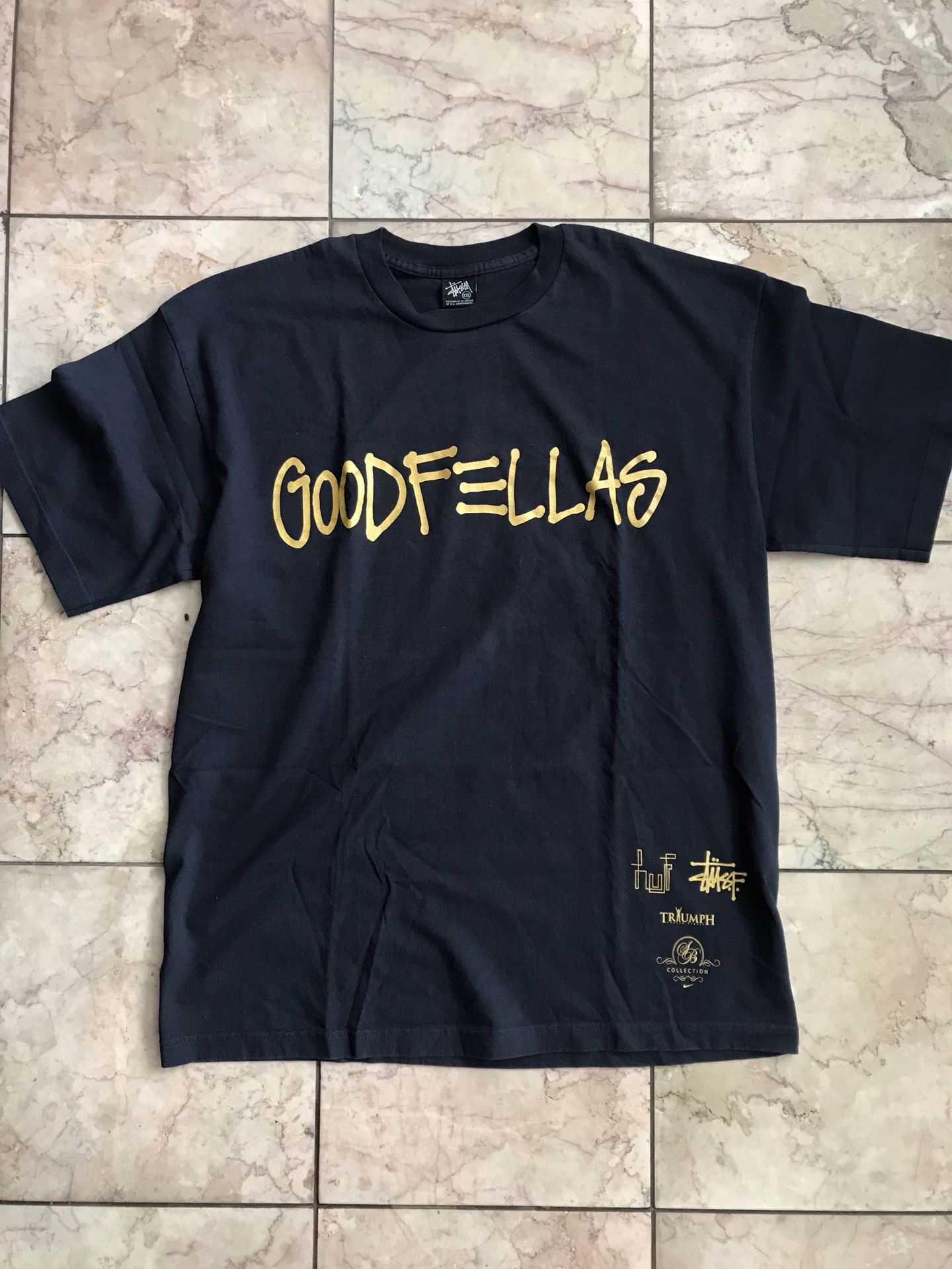RARE Deadstock 2005 HUF x STUSSY “GOODFELLAS” collabo T-Shirt for 