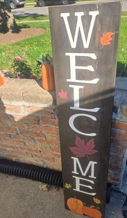 Fall Welcome Porch Sign