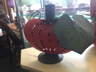 Pumpkin Metal Candle Holder