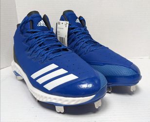 Adidas Icon Bounce Mid CG5177 Blue Black White Baseball Cleats Men's Size 12.5 NWT