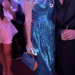 Dress Blue New Years M Size 