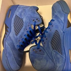 Jordan 5 Retro Blue Suede A Size 10.5