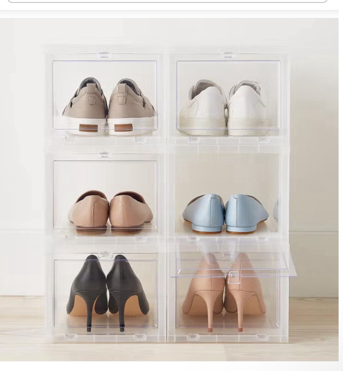 Clear shoe Containers (5 For $15)