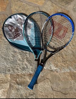 Wilson Tennis Racquets Set (2 Racquets + 1 Cover) – Great Condition!