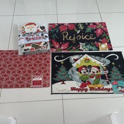 Christmas Decoration Furniture Indoor Matt Kitchen Outdoor Mickey Mouse Red Green Tree Lights Santa Rudolph Reindeer 