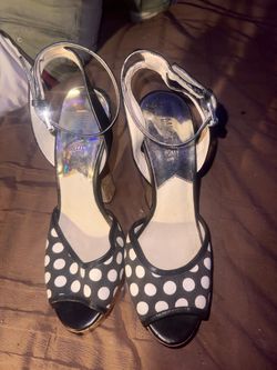 Michael Kors Polka Dot Wedge Sandals