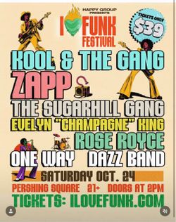 I LOVE FUNK FESTIVAL: Kool & The Gang, Zapp, The Sugarhill Gang, Rose Royce & MORE