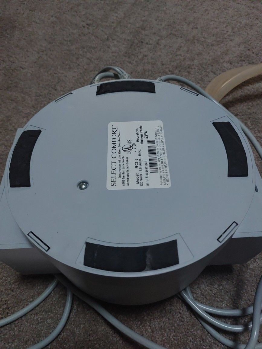 Select Comfort Sleep Number Dual Hose Air Bed Pump EFCS2 King Queen