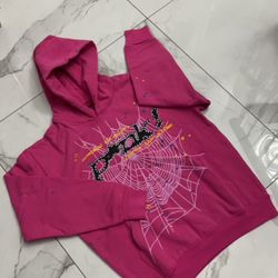 Pink spider hoodie 