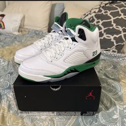 Jordan 5 'Lucky Green' , Size 10 Men / 11.5 Women, Brand New