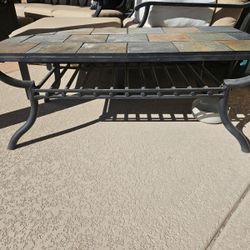 Tile-top Coffee Table W/ Matching End Table Set