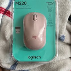 Logitech Wireless M220 Mouse Pink