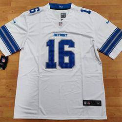 Jared Goff Detroit Lions White With Blue Jersey 