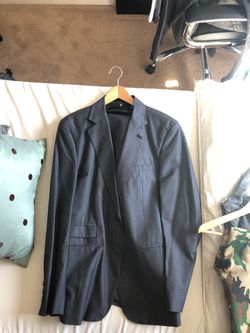 ZARA METAL BLUE 42 R 32R