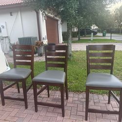 3 dinning chair wood