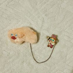 pop mart crybaby crying parade plush badge - good girl