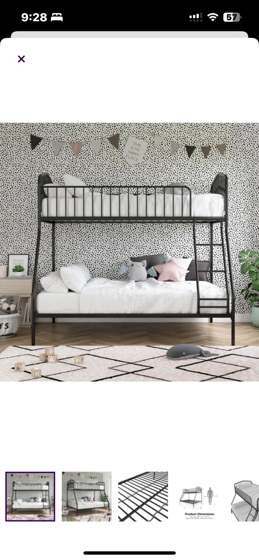 Bushwick twin Over Full bunk bed