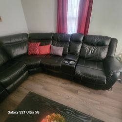 Leather Sectional