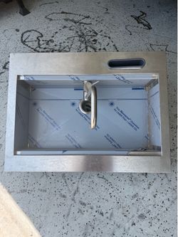 Drop in stainless steel utility sink
