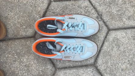 NEW!! Pairs Women’s Puma Sneakers – Palermo Blue/Orange Sz 7.5 & Pink/Green Sz 8
