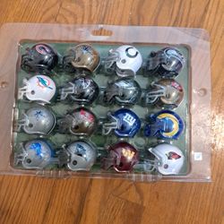 Complete Collection Of Mini Football Helmets Unopened 