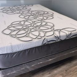 Queen Sky Comfort Bamboo Cool Memoryfoam Matresandboxspring 