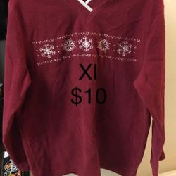 Fleece Ugly Christmas sweater Sweatshirt Xl