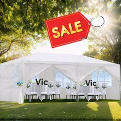 10x20 Canopy Party Tent White