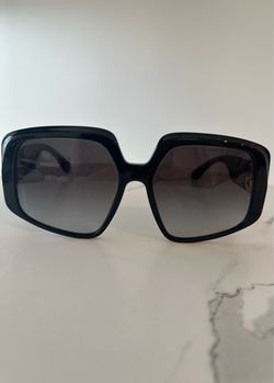 Oversized Square Frame Sunglasses Black