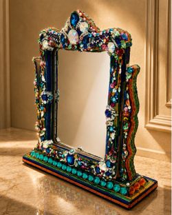 Simone Edouard - Signed Crystal Mirror