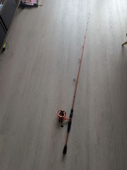 Orange Spinning Rod and Reel Combo