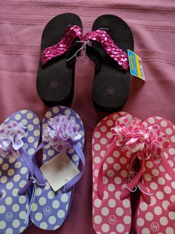 3 Pair Youth Medium 13/1 Sandals