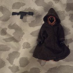 1977 Star Wars Jawa Figure Complete With Robe And Bump Blaster Rifle