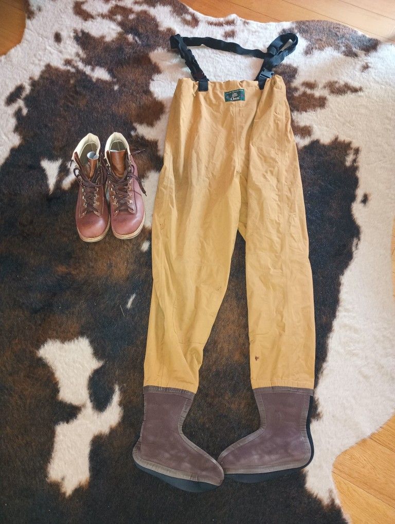 Fly fishing waders and boots combo