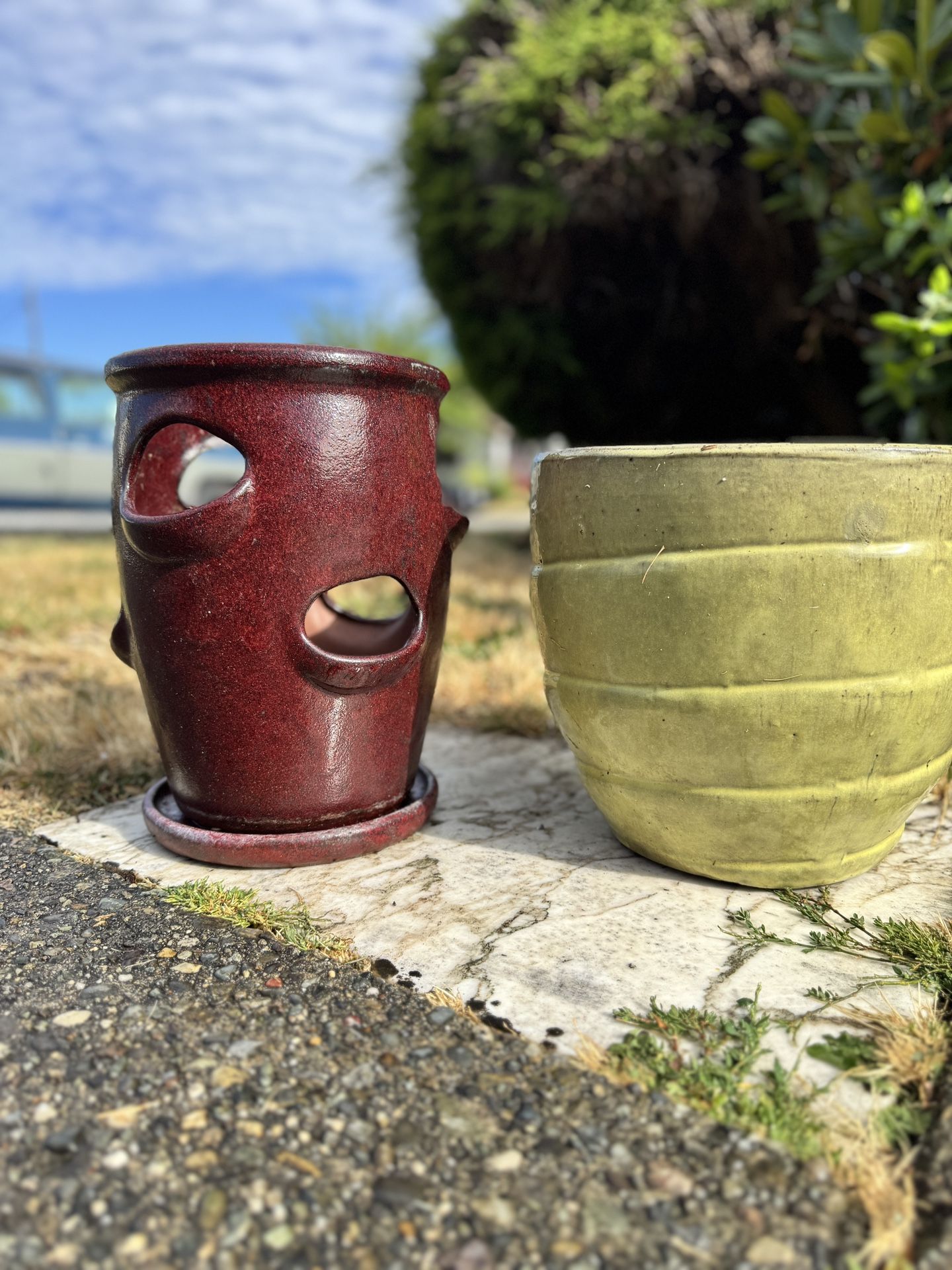 Ceramic Flower Pots ***Sold Separately *** Strawberry Planter
