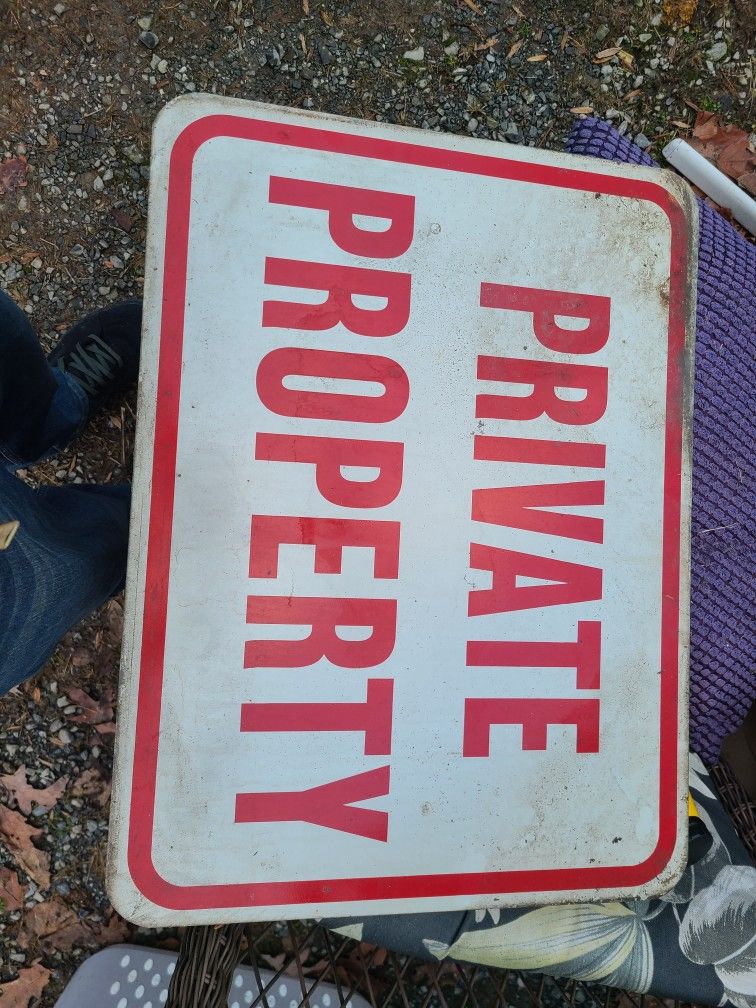 Metal Private Property Signs