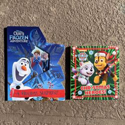2 Brand new Frozen & Paw Patrol kid’s Christmas board books