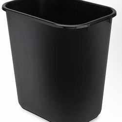Set Of 3 :  Rubbermaid 7 Gallon Plastic Office Trash Can, Waste Bin 14”x10”x15”