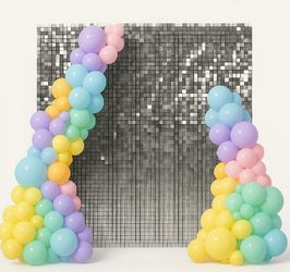 Shimmer Backdrop + Balloons 