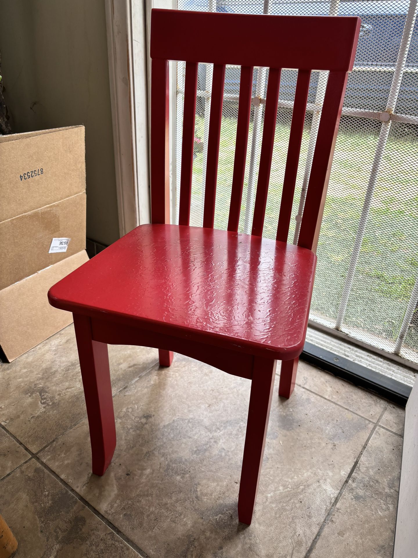 Little red Chair $10 OBO