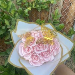 Eternal roses with butterflies!