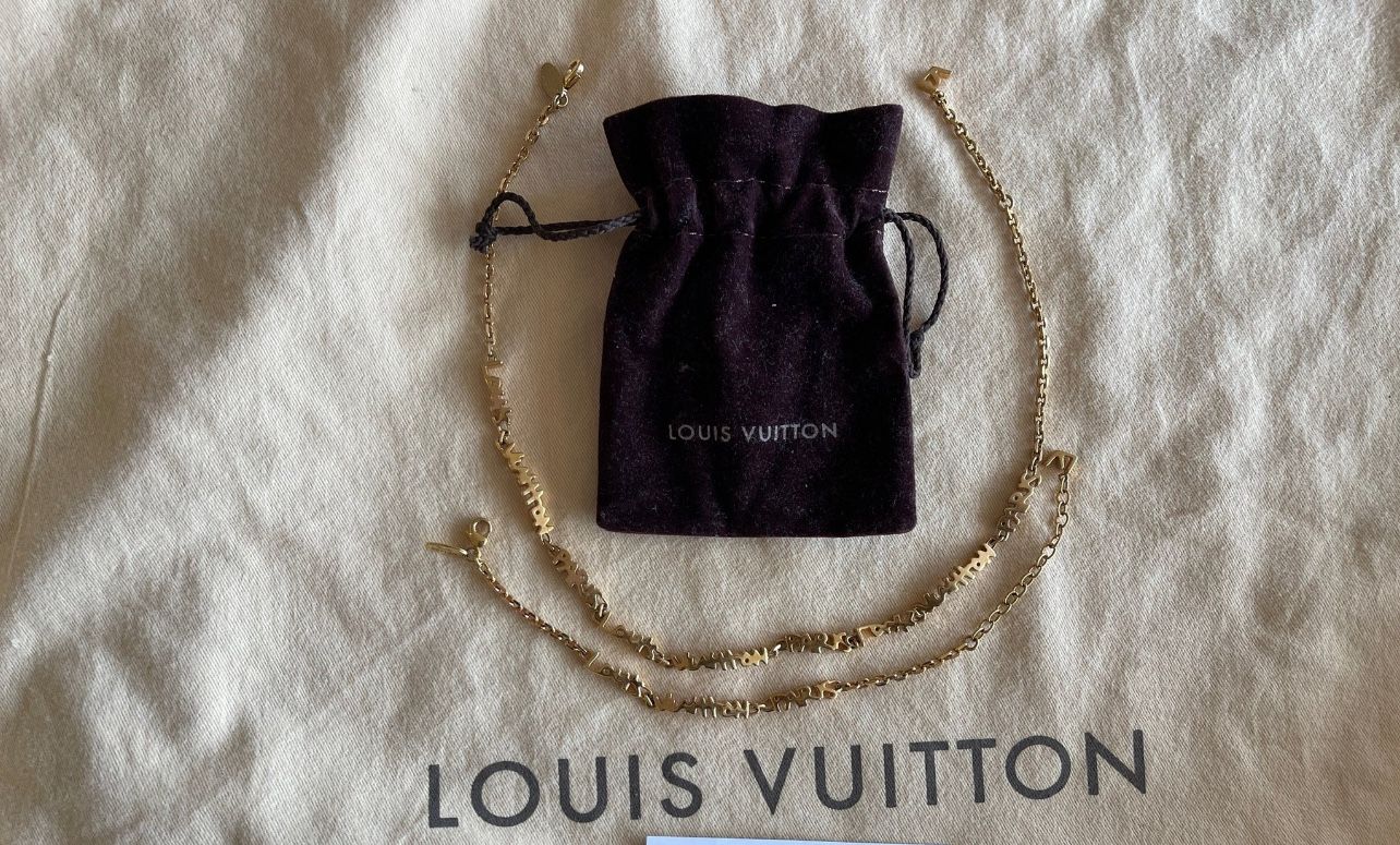 Authentic Louis Vuitton Necklace & Bracelet Set